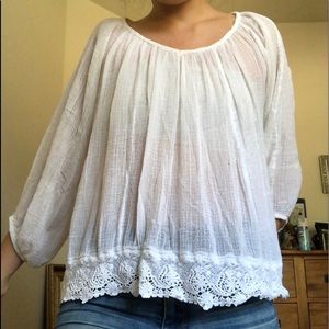 Boho sheer blouse
